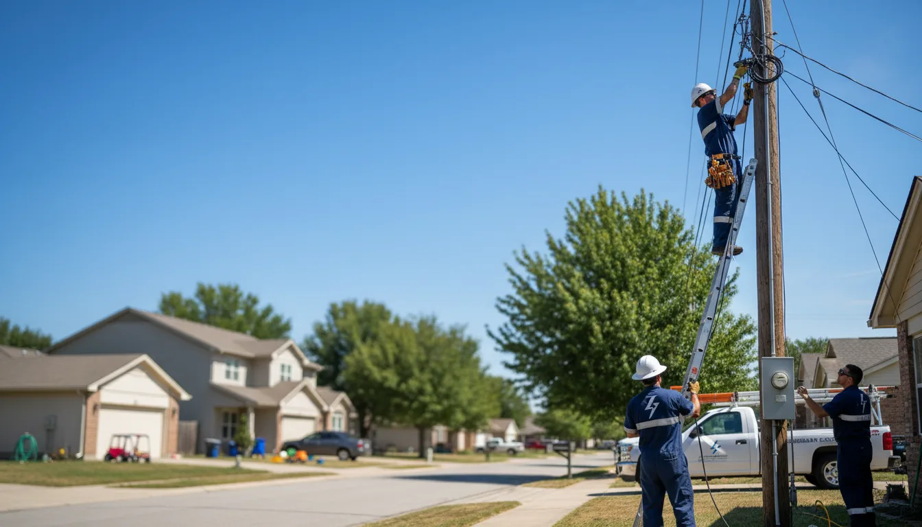 Residential electrician providing installation services in Panora, IA